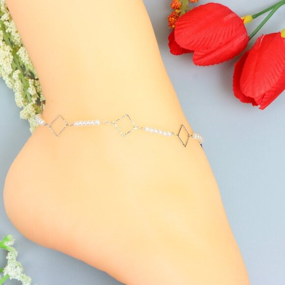 "Handmade Anklet – A Stylish Choice for Women, Thoughtful Gift Idea, EVCH1790 - Picture 1 of 10